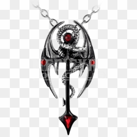 Gothic Cross Pendants Pewter And Alchemy - Goth Necklace For Men, HD Png Download - gothic cross png
