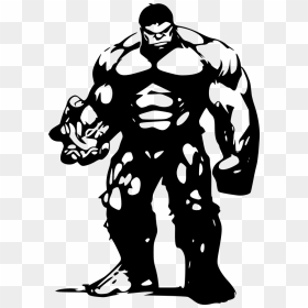 Black And White Marvel , Png Download - Avengers Black And White, Transparent Png - hulk comic png