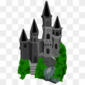 Towers Clipart Castle Tower - Castle Cartoon No Background, HD Png Download - cinderella castle png
