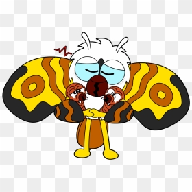 It"s Been One Of Those Days For Mothra - Mothra Cartoon, HD Png Download - mothra png
