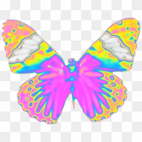 #butterfly #wings #fly  #holographic #dinah #dinaaaaaah - Brush-footed Butterfly, HD Png Download - butterfly wings png