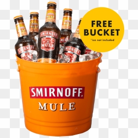 Smirnoff Mule 330ml 18 Pack With Free Bucket - Smirnoff Mule Png, Transparent Png - beer bucket png