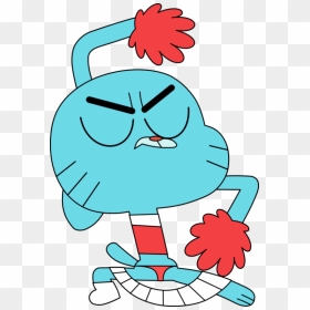 Cheer Leader Gumball Watterson-rqh604 - Amazing World Of Gumball Butt, HD Png Download - gumball png