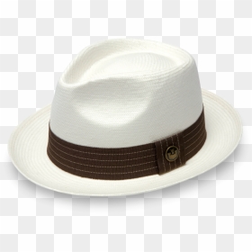 Snare White Straw Fedora Hat - Fedora, HD Png Download - fedora transparent png