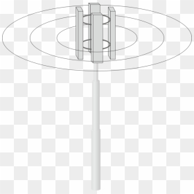 Black And White,line,angle - Circle, HD Png Download - radio tower png