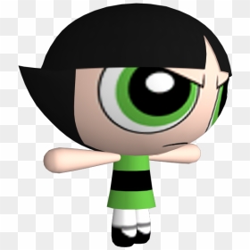 Powerpuff Girls Bubbles Cartoon Network Punch Time, HD Png Download - vhv