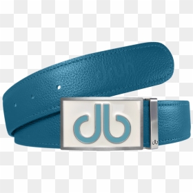 Aqua Full Grain Textured Leather Strap With Buckle - Belt, HD Png Download - belt buckle png