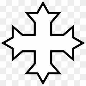 Cross Clipart Outline - Coptic Cross Clipart, HD Png Download - cross clipart black and white png