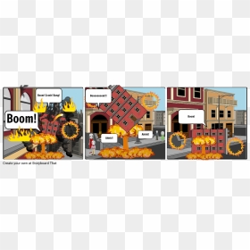 Storyboard That Explosion, HD Png Download - cartoon explosion png