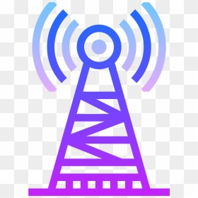 Radio Tower Icon Transparent Background - Radio Tower Transparent Background, HD Png Download - radio tower png