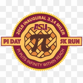 Asu Pi Day 5k Run Logo - Arizona State University, HD Png Download - pi symbol png