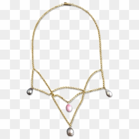 Antique Saltwater Pearl Necklace - Necklace, HD Png Download - pearl necklace png