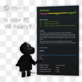Steam Vr Performance Settings, HD Png Download - htc vive png