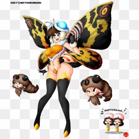 Transparent Mothra Png - Mothra Kaiju Girl, Png Download - mothra png