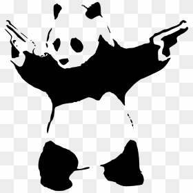 Original - Banksy Panda With Guns, HD Png Download - banksy png