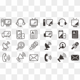 Communication Icons Vector - Communication Free Vector Art, HD Png Download - resume icons png