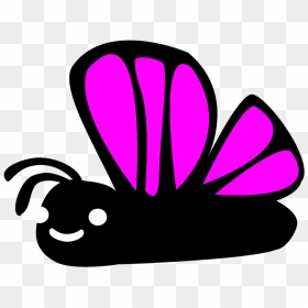 Pink,butterfly,flower - Butterflies, HD Png Download - pink butterfly png