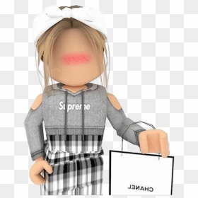 Girl Roblox Gfx Png Stickers Shopping Chanel Roblox Gfx Girl Aesthetic Transparent Png Vhv