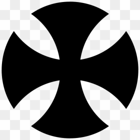 Jpg Library Iron Cross Clipart - Circular Cross Symbol, HD Png Download - cross clipart black and white png