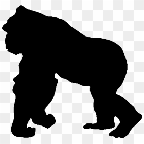 Gorilla Emblem Bo - Gorilla Silhouette Png, Transparent Png - vhv