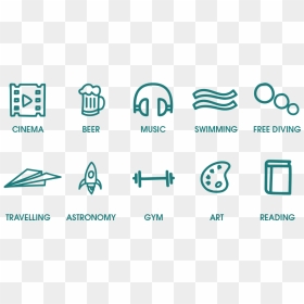 Hobbies And Interest Icons, HD Png Download - resume icons png