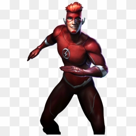 Dc Database - Injustice Gods Among Us Wally West, HD Png Download - kid flash png