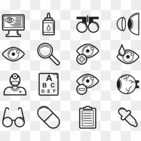 Eye Doctor Icons Vector - Personal Hygiene Objects, HD Png Download - drawn heart outline png