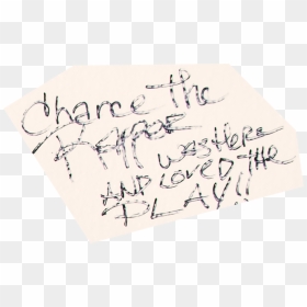 “chance The Rapper Was Here And Loved The Play ” - Chance The Rapper Signature, HD Png Download - chance the rapper png