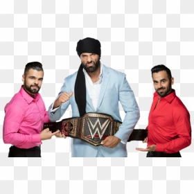 Jinder Mahal Png Hd - Jinder Mahal And The Singh Brothers, Transparent Png - jinder mahal png