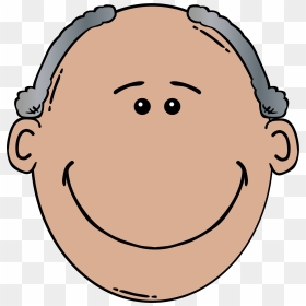 Bald Clipart Grandpa - Old Grey Hair Cartoon, HD Png Download - grand dad png