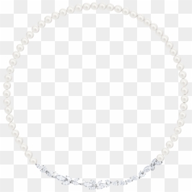 Louison Pearl Necklace, White, Rhodium Plating - Chain, HD Png Download - pearl necklace png