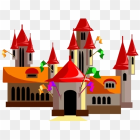 Animasi Gedung Lokasi Png, Transparent Png - cinderella castle png