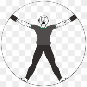 Vitruvian Man Custom , Png Download, Transparent Png - vitruvian man png