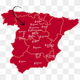 Mapa Flecha Es - Spain Vector, HD Png Download - flecha roja png