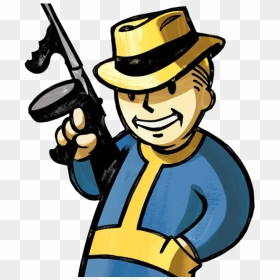 Fallout Clipart Fallout - Fallout New Vegas Vault Boy, HD Png Download - fallout guy png