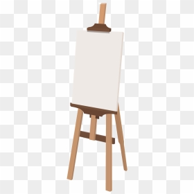 Art Easel Png - Canvas With Stand Back, Transparent Png - easel png