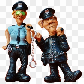 Cop, Policewoman, Colleagues, Funny, Figure, Police - Police Funny Hd, HD Png Download - cop png