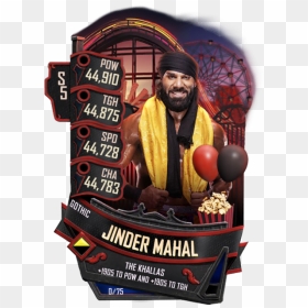 Wwe Supercard Jinder Mahal, HD Png Download - jinder mahal png