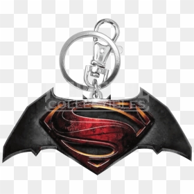 Colored Batman V Superman Keychain - Batman Superman Festa Decoração, HD Png Download - batman v superman logo png