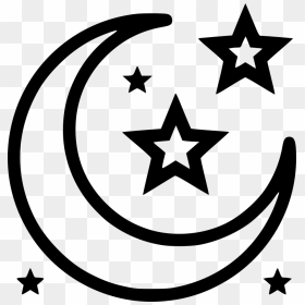 Moon And Stars - Moon And Stars Icon, HD Png Download - moon and stars png