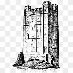 Tower 4 Clip Arts - Tower Drawing In Public Domain, HD Png Download - radio tower png