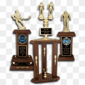 Football Solid Walnut Trophies - Trophies For Track And Field, HD Png Download - trophies png
