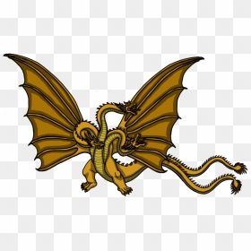 King Clipart Horse - Godzilla King Ghidorah Drawing, HD Png Download - mothra png