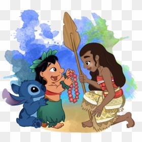 Lilo And Stitch And Moana , Png Download - Lilo And Stitch And Moana, Transparent Png - lilo and stitch png
