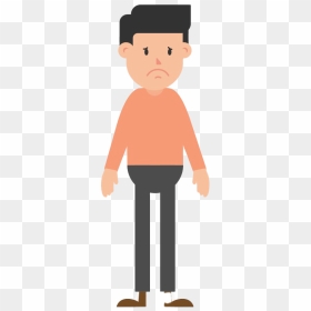Sad Unhappy Guy Png Free Image - Thinking Man Vector Png, Transparent Png - fallout guy png