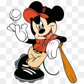 San Francisco Giants Clipart Logo - Sf Giants Mickey Mouse, HD Png Download - san francisco giants logo png