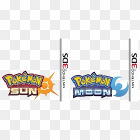 Nintend83ds Nintendo Pokémon Sun And Moon Pokémon X - Pokemon Game Cover Template, HD Png Download - pokemon sun logo png