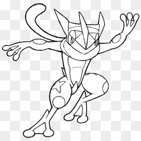 Transparent Ash Greninja Png - Sun And Moon Pokemon Drawing, Png Download - greninja png