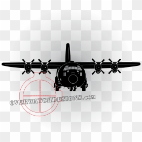 Lockheed C 130 Hercules Airplane Lockheed Ac 130 Aircraft - C130 Hercules C130 Silhouette, HD Png Download - hercules png