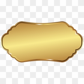 Gold Plate Png Image Freeuse Download - Gold Name Tag Clipart, Transparent Png - gold plate png